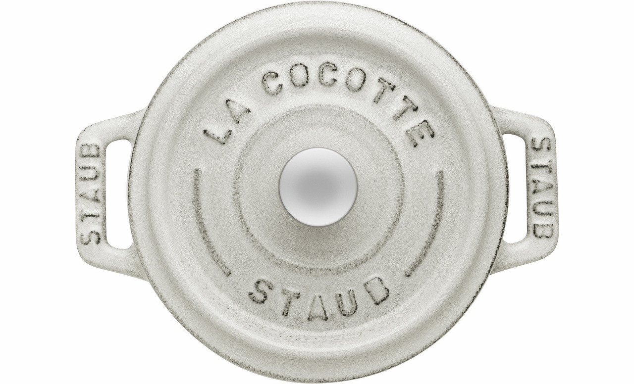 Mini-Cocotte ø 100 mm / 0,25 l Gusseisen weißer Trüffel